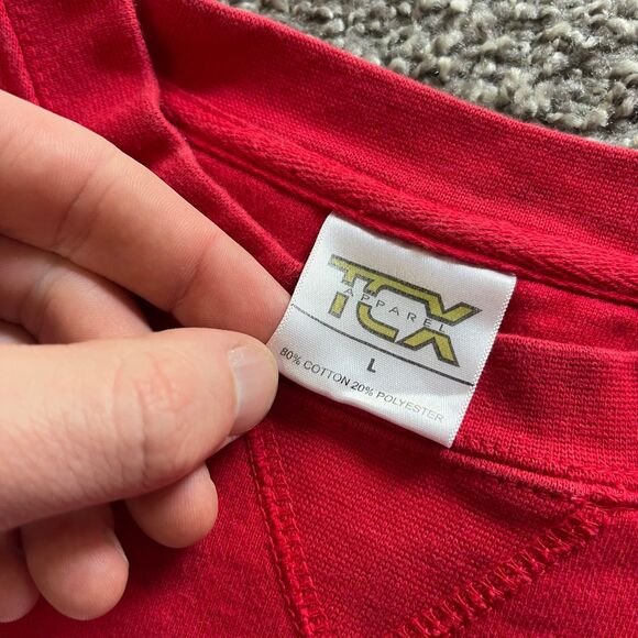 Vintage UNLV Runnin Rebels Crewneck Sweatshirt Pullover Red Size Large 90s - Picture 4 of 7